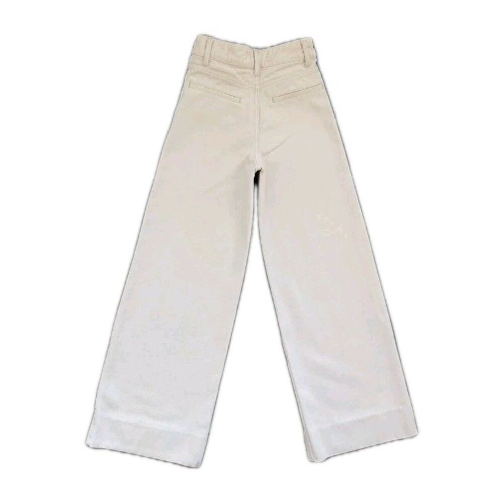 REMAIN Birger Christensen Pants Womens 8 White Bernadette HW Wide Leg Chino